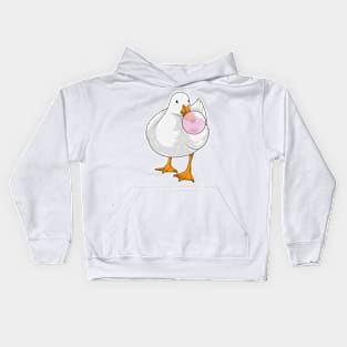 Duck Chewing gum Kids Hoodie